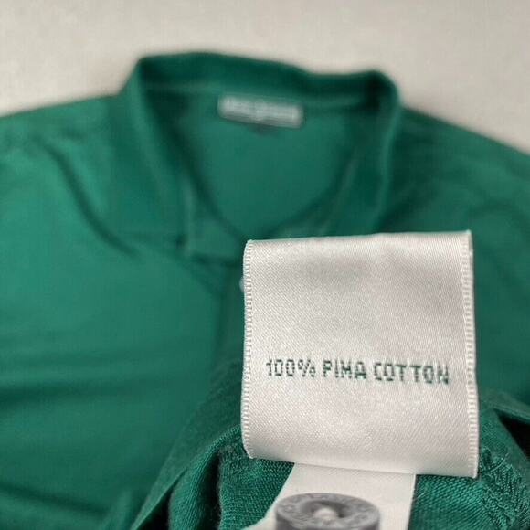 Master Collection Golf Polo Shirt Men's XL Green 100% Pima Cotton - Picture 6 of 8
